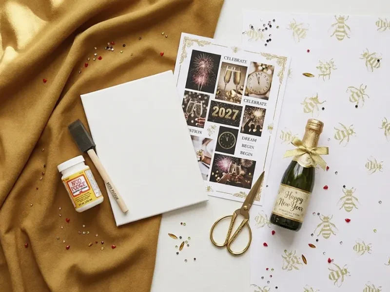 New Year's Vision Board & Bubbly